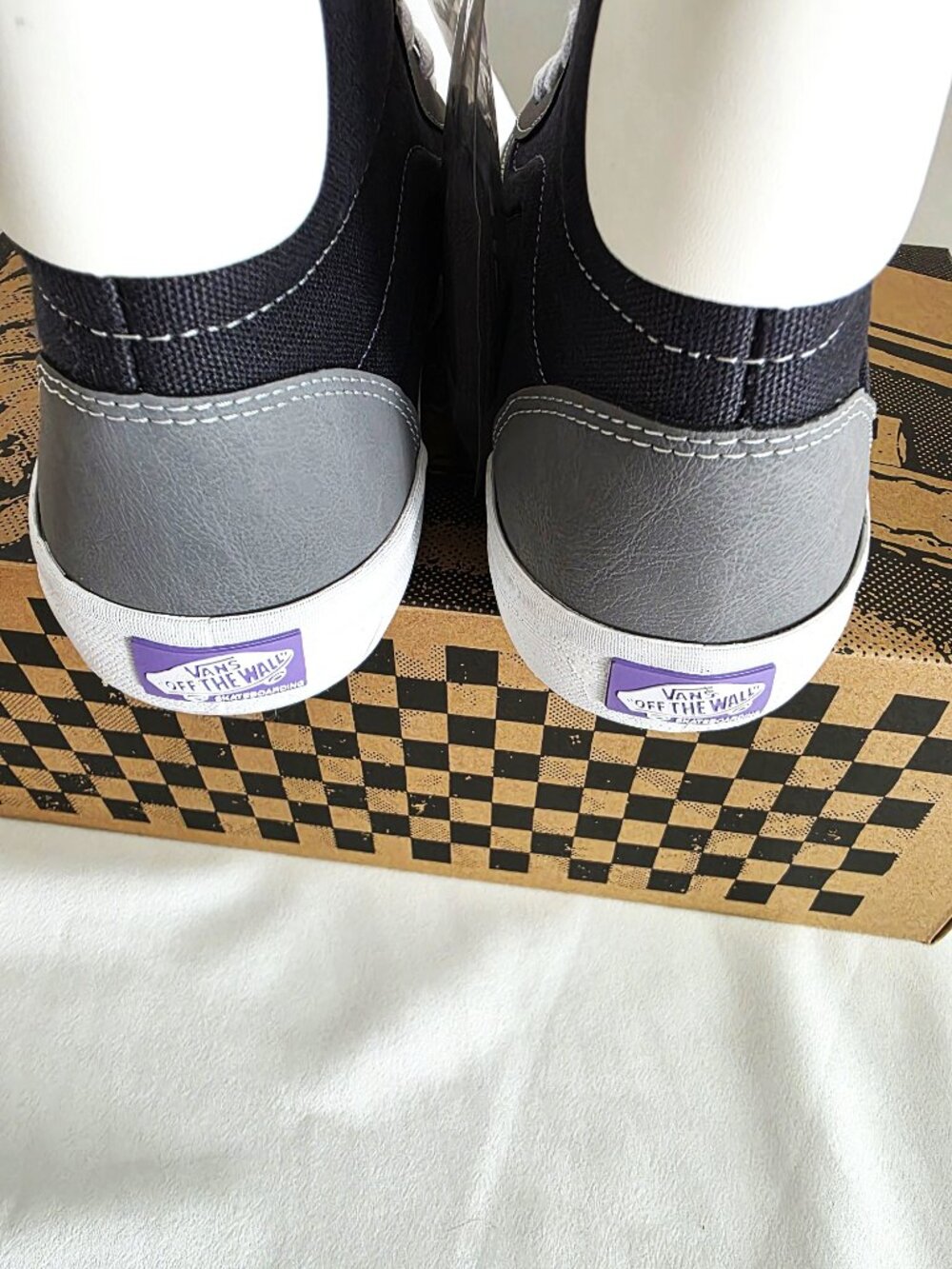 Vans gray & black The Lizzie high top synthetic skateboard sneakers - Picture 5 of 13